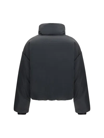 Ami Alexandre Mattiussi Quilted Jackets With Front Pockets And High Collar In Black