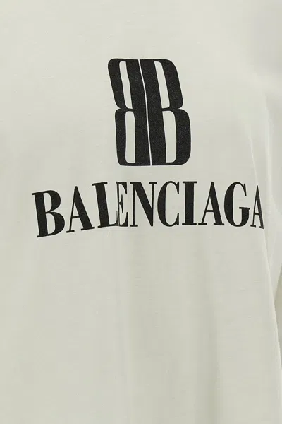 Balenciaga Nano Bb T-shirt Beige In Neutral