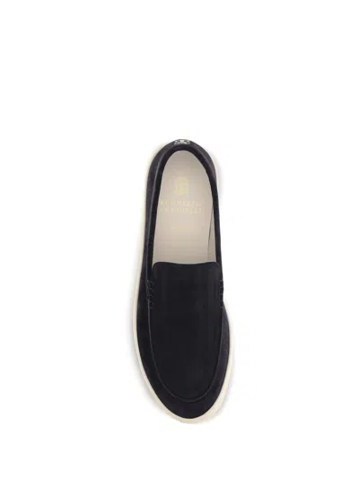 Brunello Cucinelli Slip-on Sneakers In Black