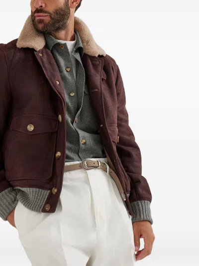 Brunello Cucinelli Wool Shirt Long Sleeves In Gray