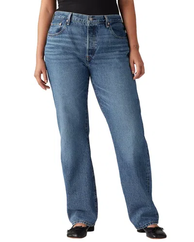 Levi's 501 Curve High Rise Straight Jeans In Lucid Dream In Blue