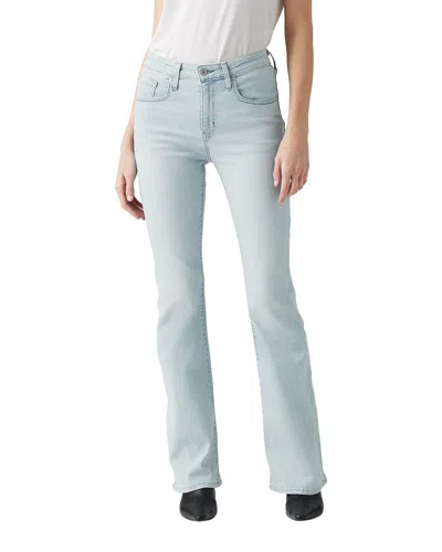 Levi's 726 High-rise Flare Flip Through Flare Jean In Blue