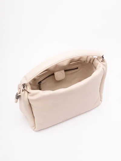 Brunello Cucinelli `mellow` Small Bucket Bag With Monili In Multi