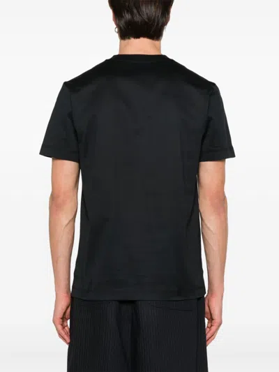 Burberry Logo Cotton T-shirt In Black