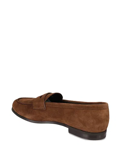 Church's Natalie Loafers In Suede Finish In Brown