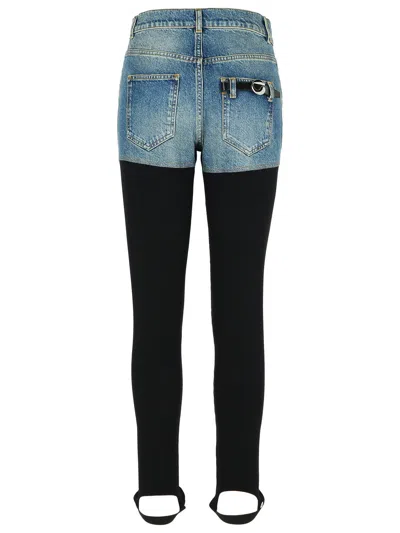 Coperni Dual-tone Organic Cotton Pants In Black