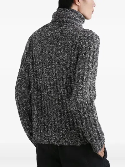 Dolce & Gabbana Turtleneck Pullover In Gray