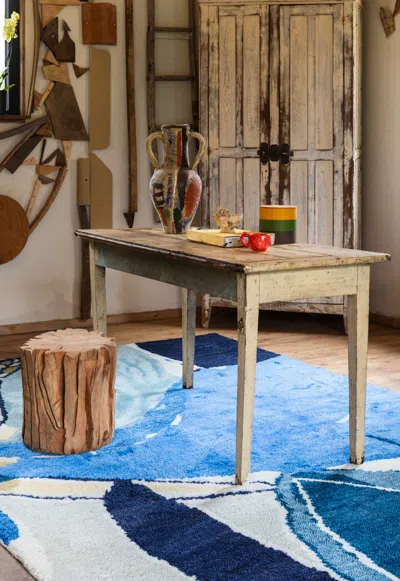 Layered Heather Chontos Blue Lake 9'10" X 13'1"