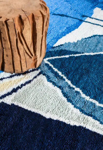 Layered Heather Chontos Blue Lake 9'10" X 13'1"