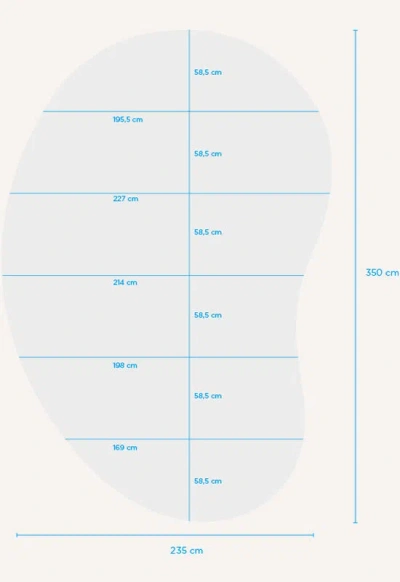 Layered Residue Cobalt 8'8" X 13'1"