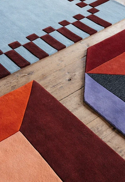 Layered Teklan Frame Mullberry Sky 9'10" X 13'1"