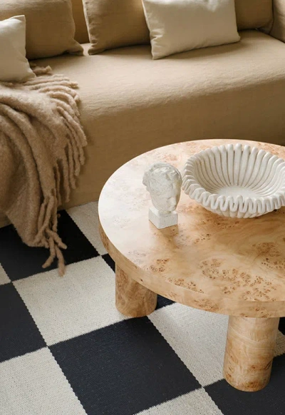 Layered Chess Black And White 6'7" X 9'10"