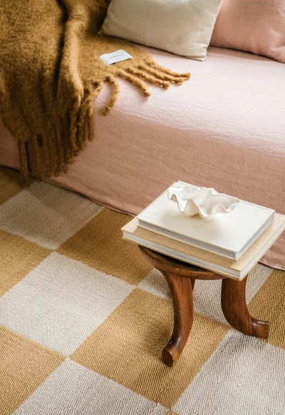 Layered Chess Harvest Yellow 6'7" X 9'10"