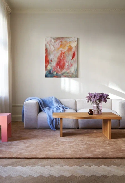 Layered Classic Solid Wool Caramel 9'10" X 13'1"