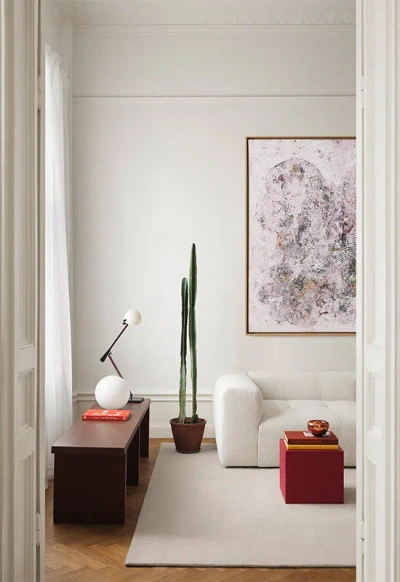 Layered Classic Solid Wool Bone White 9'10" X 13'1"