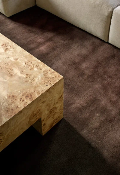 Layered Classic Solid Wool Chicory Coffee 9'10" X 13'1"