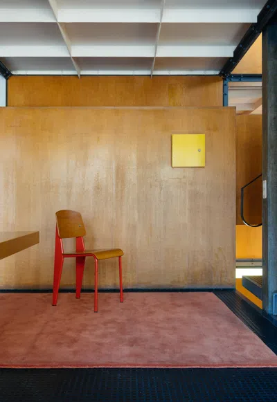 Layered Classic Solid Wool Red Ochre 9'10" X 13'1"