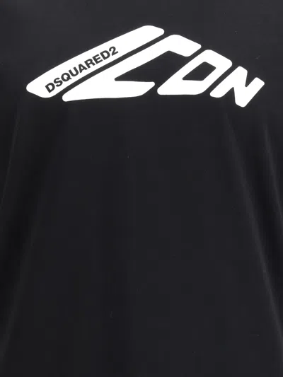 Dsquared2 Dsquared Men Cotton T-shirt In Black