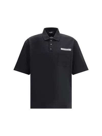 Dsquared2 Polo Shirt With Logo In Black