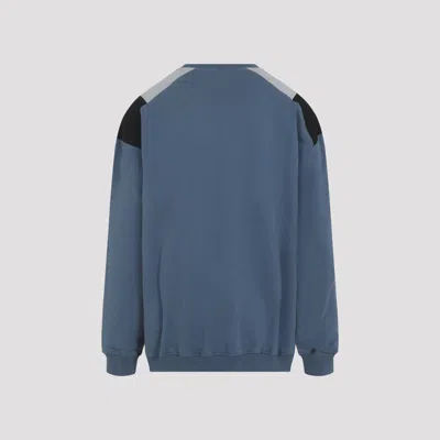 Martine Rose Blue Logo Sweatshirt In Blue