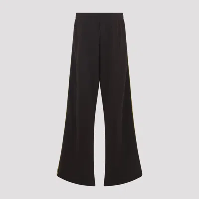 Martine Rose Wide-leg Casual Pants With Contrasting Side Stripes In Black