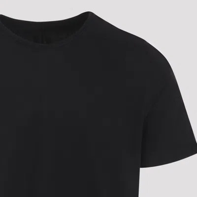 Rick Owens Drkshdw Drkshdw By Rick Owens Relaxed Fit Black Cotton T-shirt With Crew Neckline In Black