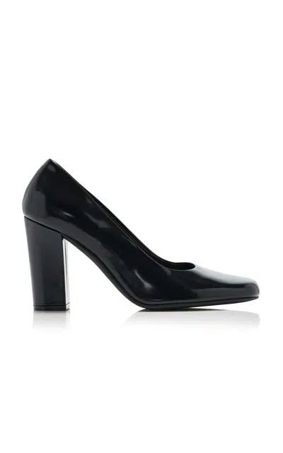 The Row Penelope High Leather Pumps In Black