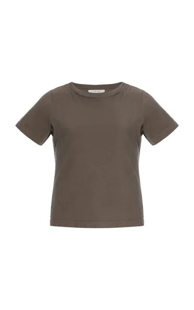 The Row Tori Cotton-jersey T-shirt In Neutral
