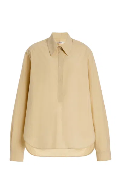 The Row 'margan' Cotton Shirt In Neutral