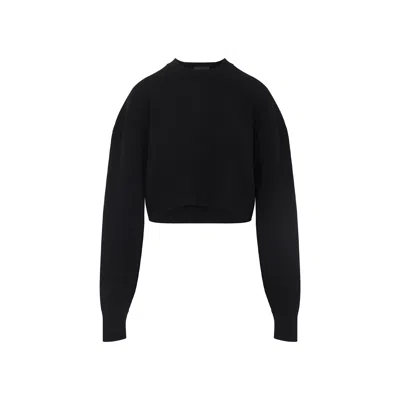 Tom Ford Maglione Oversize In Misto Lana Nera Donna In Black