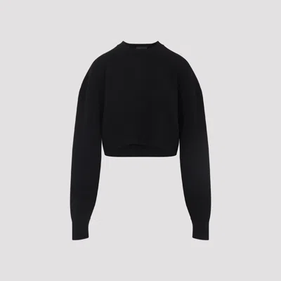 Tom Ford Maglione Oversize In Misto Lana Nera Donna In Black