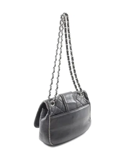Pre-owned Chanel 2019 Matelasse Chain Shoulder Bag In Black