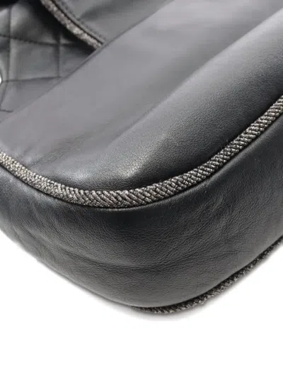 Pre-owned Chanel 2019 Matelasse Chain Shoulder Bag In Black