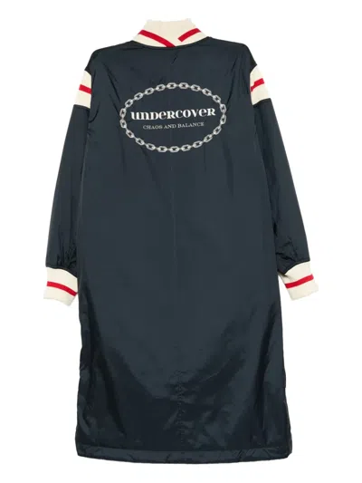 Undercover Patchwork Coat In Blue