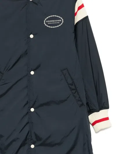 Undercover Patchwork Coat In Blue