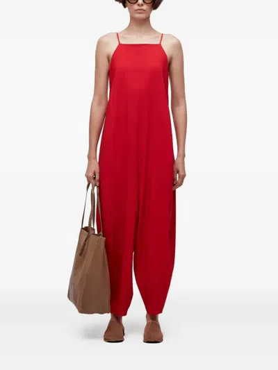 Osklen Open-back Jumpsuit In Red