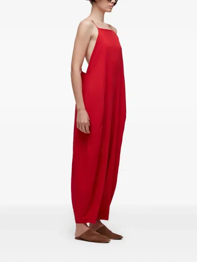 Osklen Open-back Jumpsuit In Red