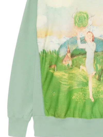 Undercover Sweatshirt With Print In Green