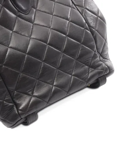 Pre-owned Chanel 1997-1999 Matelasse Backpack In Black