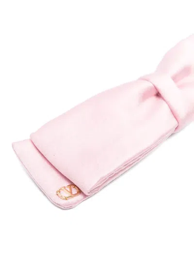 Valentino Bow-shaped Hair Clip In Pink