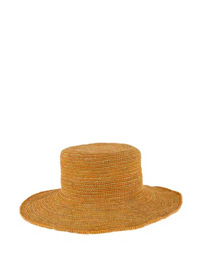 钩编针织金属丝帽檐帽