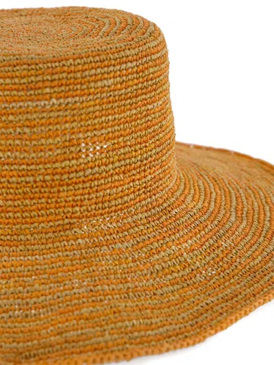 钩编针织金属丝帽檐帽