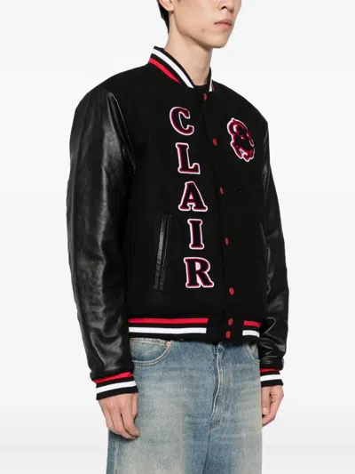 Sinclair Patch-emblem Bomber Jacket In Black