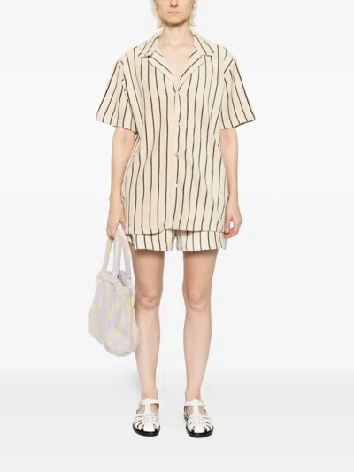 Bongusta Naram Gym Shorts In Neutral