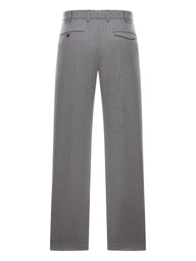 Pt Torino Michael Tailored Wool Trousers In Gray