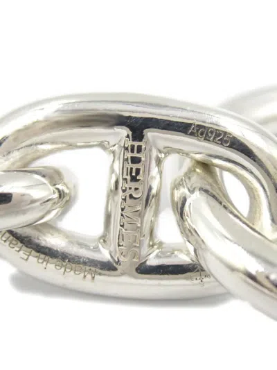 Pre-owned Hermes 2010s Chaîne D'ancre Bracelet In Gray