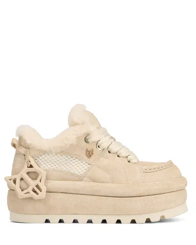 Naked Wolfe Beau Shearling Platform Sneakers