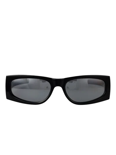 Saint Laurent Rectangle-frame Sunglasses In Black