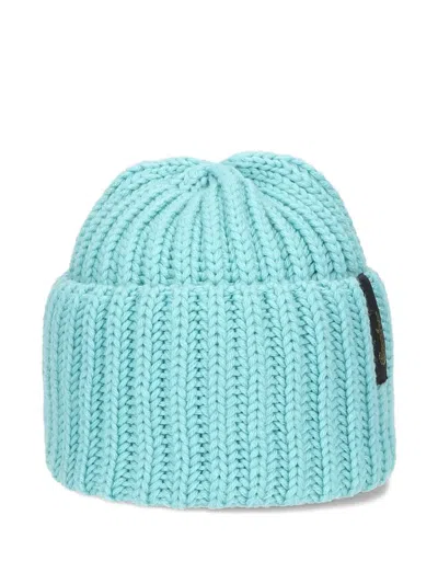 Borsalino Ribbed-knit Beanie Hat In Blue