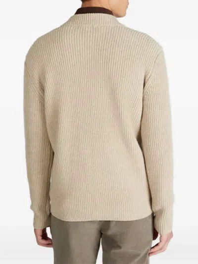 RIBBED ZIP-UP CARDIGAN